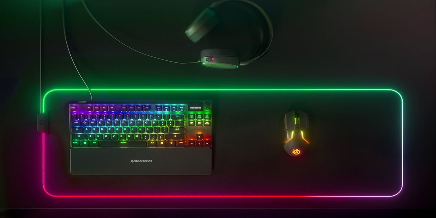 Steelseries Apex 7 RGB Mechanical Gaming Keyboard with vibrant RGB backlighting